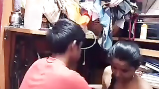 desi boobs press & sucking in tailor shop