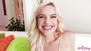 Bubble Butt Blonde Lindsey Lakes Takes On Her First DP