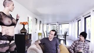 Harlow Harrison - Fuck me as rent - Tattoo, Threesome, MILF Busty DP