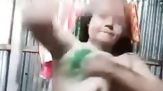 beautiful big boobed desi babe bathing her sexy nude body xxx video by Khan