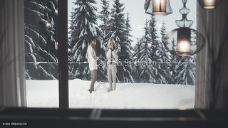 Candee Licious And Sandrillon - Snow Fall XXX