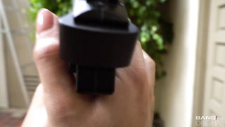 Screw The Cops - Ryan Keely cuffs this frat guy and uses his dick for her pleasure