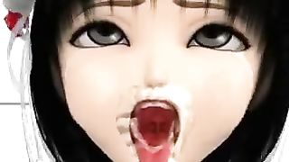 Too Much Cum For Helpless 3D Sex Maid!