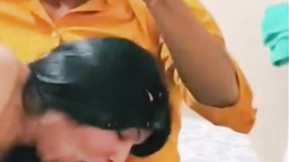 Desi babe sucking boyfriends dick with pleasure