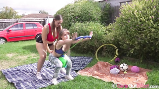 Eliza Cumming And Sailor Mars - Sneaker Weight Training XXX