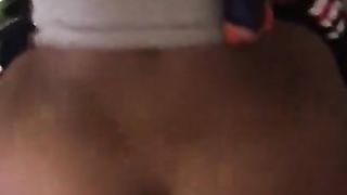 Sexy Big but Teen Ebony Riding Dick Reverse Cowgirl