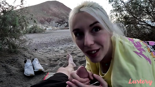 Lilly fucking Max Blowjob On The Beach XXX