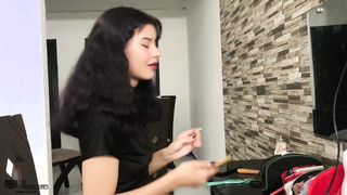 come to an agreement with my stepbrother and give him a great blowjob