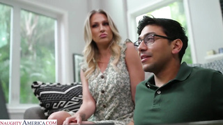 XXX Sexy blonde MILF Hot Free XXX gets her wet pussy pounded by her son’s friend