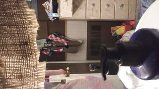 Sister getting out of Shower