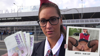 Czech Streets 106 Stewardess Andrea