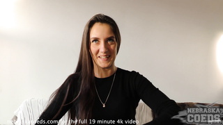 hot new brunette gets naked and naughty