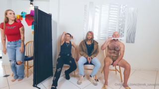 Sexy Milf- Blind Date Gangbang with double penetration