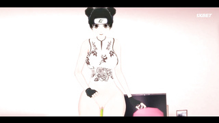 Киска Тентен наполняется