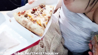 Beautiful big tits Chinese girl having Public sex on the roadside