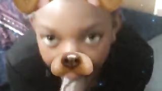 Snapchat sex dog mask blowing