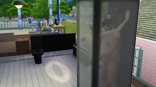 The Sims 4 SFM Porn Video Cheating Wife Fucks With Lover In The Shower HD 720p