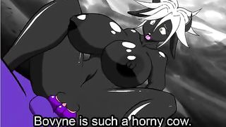 3D Cow Babe Riding ON Big Dick - Bovyne - HD 720p