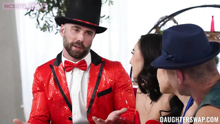 padres magos e hijas cachondas