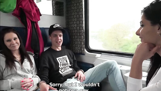 Couples Swapping In A Train Cabin In Czech Republic - Alex Black