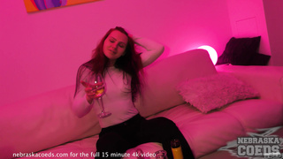 hot redhead model smoking masturbating