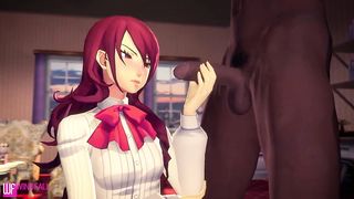 Game Porn Persona 3 Mitsuru Kirijo Hentai SFM HD 720p