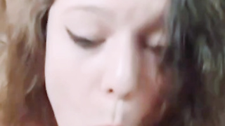 Curly Russian Cutie Sucks