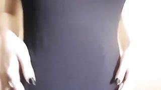 Perfect Teen Body Under Black Dress