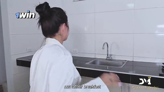 Darret Mendez Madre tiene sexo con su hijo fuera de la habitación del padre Sub