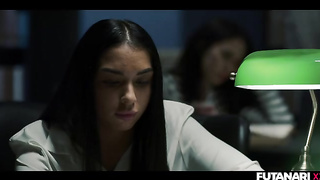 bibliotecaria follada por un grupo de mujeres