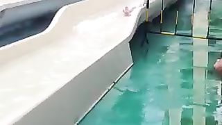 Tits in Korean Water Park