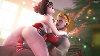 Xmas Overwatch Game Sex Clip New SFM Porn Jan 2019 - Mei, Zarya - HD 720p
