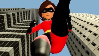 3D Giantess Worship - Helen Parr Elastigirl Incredibles 2 SFM  HD 720p