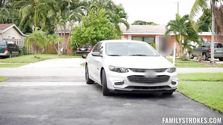 Kyler And Her Naughty Bad Sister Chloe Both Want That Big Cock