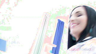 Lucia Denville Threesome , anal creampie