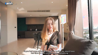 No Honey, No One Is Fucking Me, It Seems To You! Wife Talks to her Husband and Fucks with Her Lover