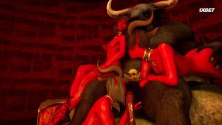 Адские Гончие минотавр в комнате для чемпионов 1 серия