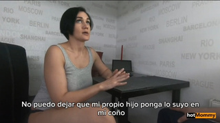 Mamá Deja Que Su Hijo Se Corra Dentro De Su Coño Sub Español