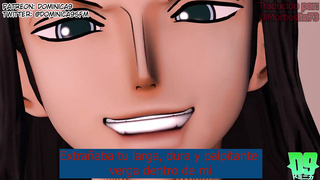 Animación 3D. Nico Robin ama a Nami. TRANSEXUAL. Audio Español
