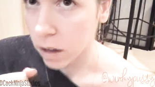 nice winkypussy blowjob for letting go out