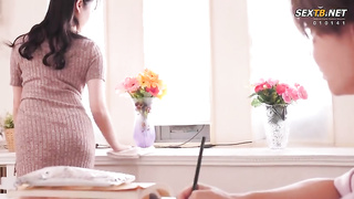 [VENX-271] Busty-loving Son drawn to Stepmother’s Ripened Big Boobs, Yazawa Nano