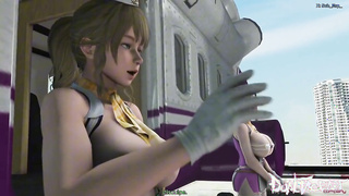 Animación 3D hentai . Comprobación de vuelo BBC. Subtitulado Español (vídeo juego)