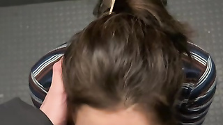 babe porn - POV Elevator pornjob porn