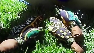 Pequeña rubia interracial doble penetración grandes penes BBC