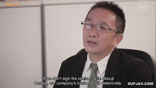 [JUQ-435] Continued creampies from an arrogant president of a business partner during a business tri