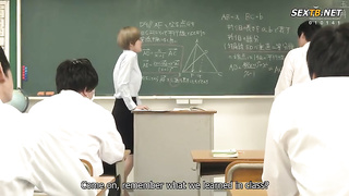 [IQQQ-024] Mio Kimishima, a married teacher who cums 10 times in a class while not making a noise