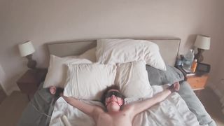 Rough sex at the home, hard fast fuck with hitachi toy