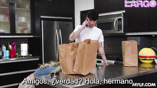 Harper Hill - Caliente madrastra se aprovecha de su hijastro sub